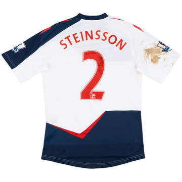 2011-12 Bolton Match Worn Signed Home Shirt Steinsson #2