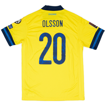 2021 Sweden Match Issue Home Shirt Olsson #20