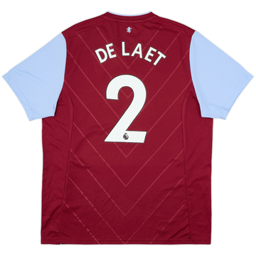 2022-23 Aston Villa Home Shirt De Laet #2 - 6/10 - (XL)
