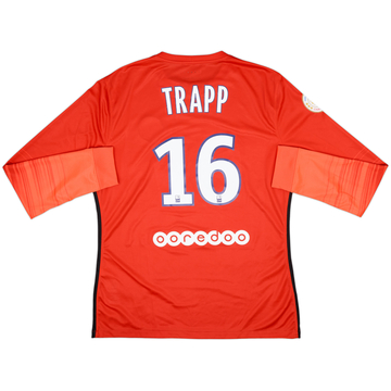 2015-16 Paris Saint-Germain Player Issue GK Shirt Trapp #16 - 5/10 - (XL)