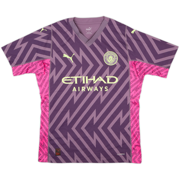 2023-24 Manchester City Youth Match Issue GK S/S Shirt #63
