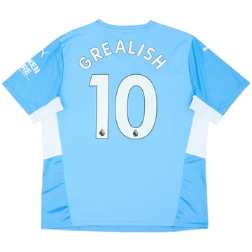 2021-22 Manchester City Home Shirt Grealish #10 - 7/10 - (XL)
