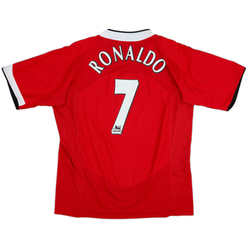 2004-06 Manchester United Home Shirt Ronaldo #7 - 8/10 - (XL)