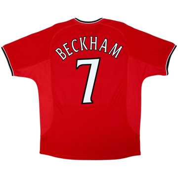 2000-02 Manchester United Camiseta Local Beckham #7 - 5/10 - (L)