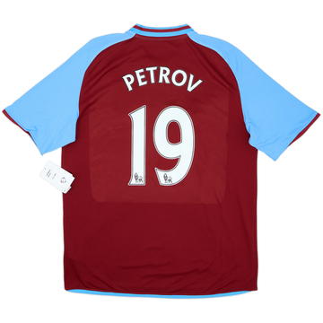2008-09 Aston Villa Home Shirt Petrov #19 (L)
