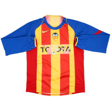 2004-05 Valencia Player Issue Third L/S Shirt - 3/10 - (L)