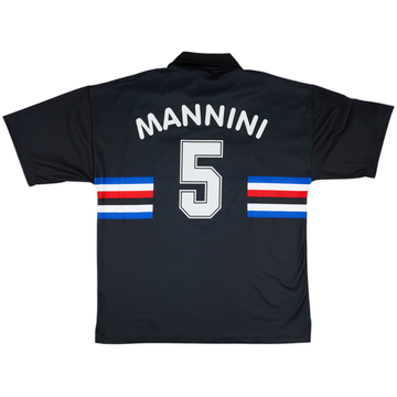 1998-99 Sampdoria Third Shirt Mannini #5 - 8/10 - (XL)
