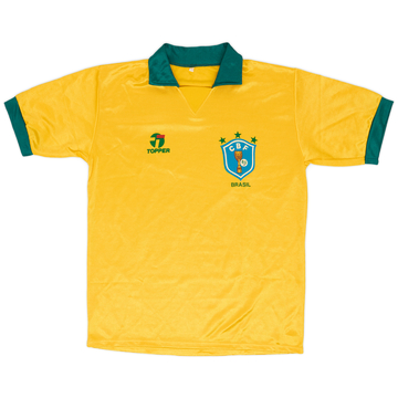 1990 Brazil Home Shirt - 8/10 - (L)