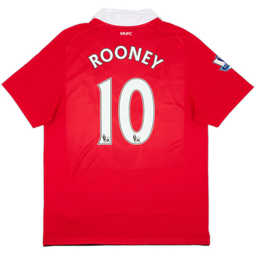 2010-11 Manchester United Home Shirt Rooney #10 - 8/10 - (L)