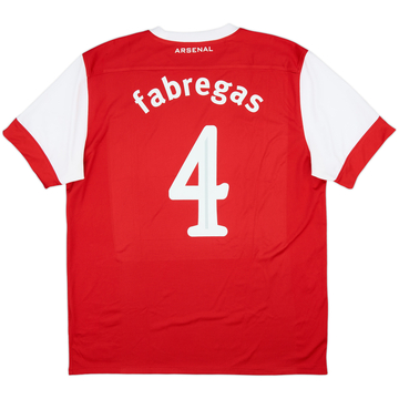 2010-11 Arsenal Home Shirt Fabregas #4 - 6/10 - (XL)