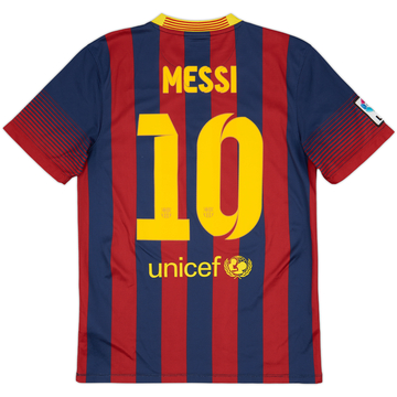 2013-14 Barcelona Home Shirt Messi #10 - 6/10 - (S)