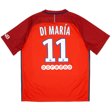 2016-17 Paris Saint-Germain Away Shirt Di Maria #11 - 8/10 - (XL)