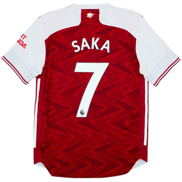 2020-21 Arsenal Authentic Home Shirt Saka #7 - 7/10 - (S)