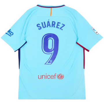 2017-18 Barcelona Away Shirt Suarez #9 - 8/10 - (M)
