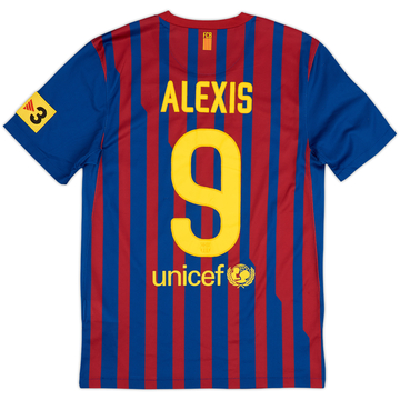 2011-12 Barcelona Home Shirt Alexis #9 - 8/10 - (S)