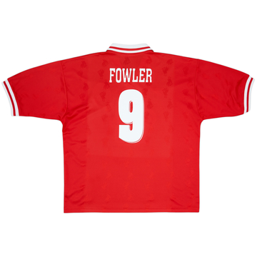 1996-98 Liverpool Home Shirt Fowler #9 - 7/10 - (XL)