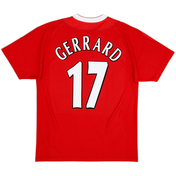 2002-04 Liverpool Camiseta de local Gerrard #17 - 5/10 - (M)