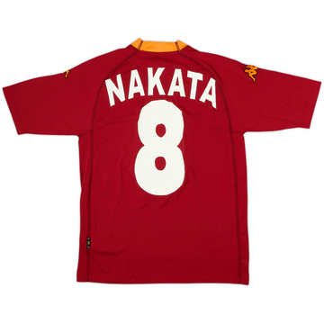 2000-01 Roma Home Shirt Nakata #8 - 6/10 - (M)