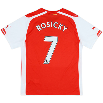 2014-15 Arsenal Home Shirt Rosicky #7 - 6/10 - (M)