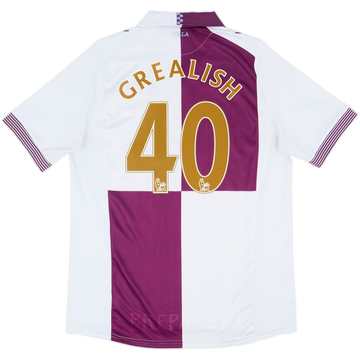 Camiseta de visitante del Aston Villa 2013-14 Grealish #40 - 6/10 - (XL)