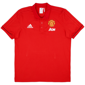 2018-19 Manchester United adidas Polo Shirt - 9/10 - (XL)