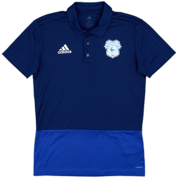 2018-19 Cardiff City adidas Polo Shirt - 10/10 - (S)