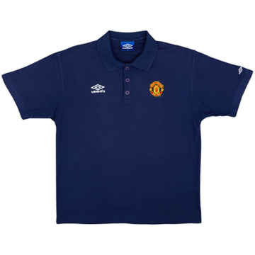 1998-99 Manchester United Umbro Polo Shirt - 9/10 - (XL)