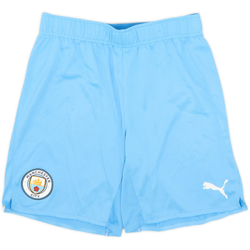 2021-22 Manchester City Authentic Home Shorts - 8/10 - (S)