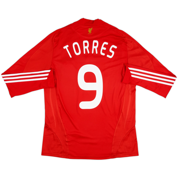 2008-10 Liverpool Home L/S Shirt Torres #9 - 9/10 - (M)