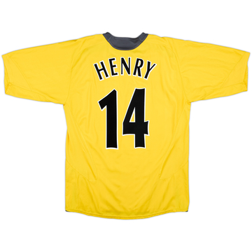 2005-06 Arsenal Away Shirt Henry #14 - 8/10 - (L)