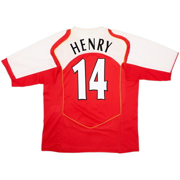 2004-05 Arsenal Home Shirt Henry #14 - 7/10 - (XL)