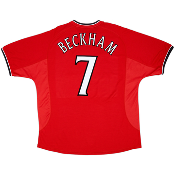 2000-02 Manchester United Home Shirt Beckham #7 - 5/10 - (XXL)