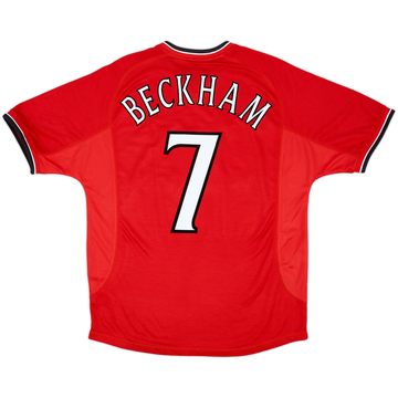 2000-02 Manchester United Home Shirt Beckham #7 - 6/10 - (L)
