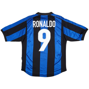 1999-00 Inter de Milán Camiseta Local Ronaldo #9 - 8/10 - (S)