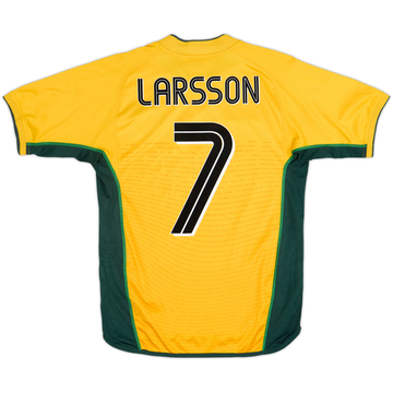 2002-03 Celtic Visitante Camiseta Larsson #7 - 7/10 - (S)