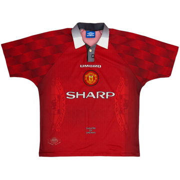 1996-98 Manchester United Home Shirt - 5/10 - (L)