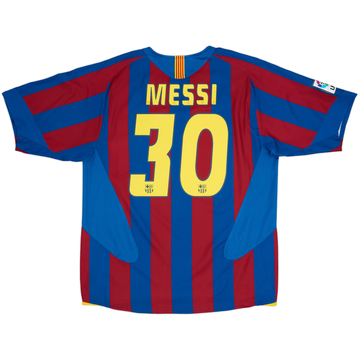 2005-06 Barcelona Home Shirt Messi #30 - 8/10 - (L)