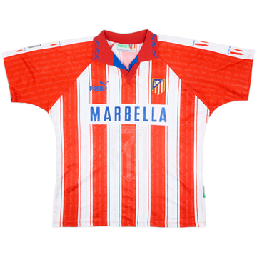 1995-96 Atletico Madrid Home Shirt - 8/10 - (XL)