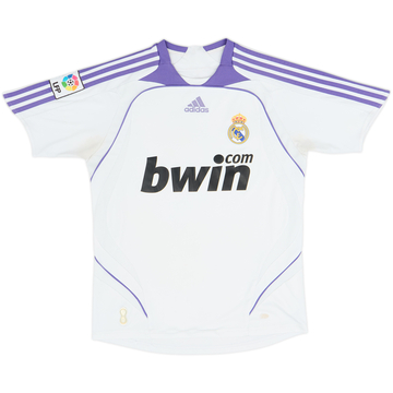 2007-08 Real Madrid Home Shirt - 6/10 - (L.Boys)
