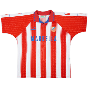 1995-96 Atletico Madrid Home Shirt - 8/10 - (XL)