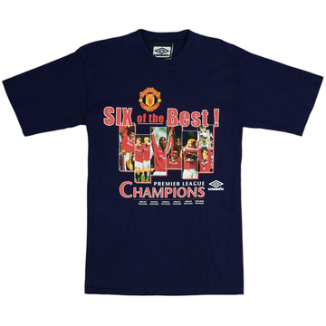 1999-00 Manchester United Umbro Graphic Tee - 10/10 - (S)