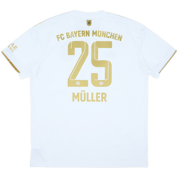 2022-23 Bayern Munich Away Shirt Muller #25 - 9/10 - (XL)