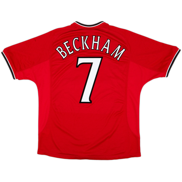 2000-02 Manchester United Home Shirt Beckham #7 - 5/10 - (L)