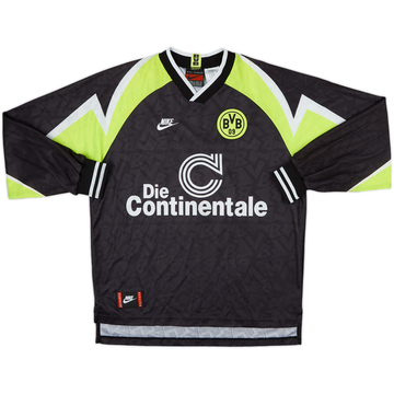 1995-96 Borussia Dortmund Deutscher Meister Away L/S Shirt - 6/10 - (L)
