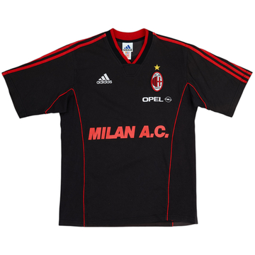 1999-00 AC Milan adidas Cotton Tee - 8/10 - (M/L)