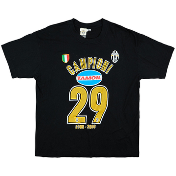 2005-06 Juventus 'Campioni' Graphic Tee - 8/10 - (XL)