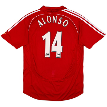 2006-08 Liverpool Home Shirt Alonso #14 - 6/10 - (L)