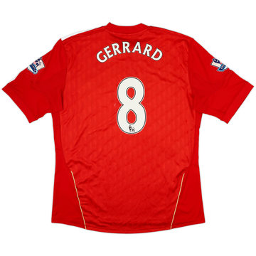 2010-12 Liverpool Home Shirt Gerrard #8 - 5/10 - (XL)