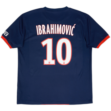 2013-14 Paris Saint-Germain Home Shirt Ibrahimovic #10 - 7/10 - (L)