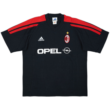 2001-02 AC Milan Player Issue adidas Cotton Tee - 10/10 - (L/XL)